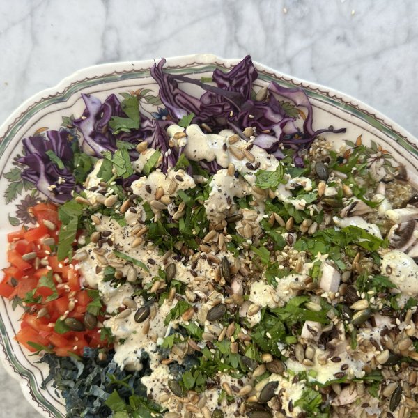 6-ingredient chopped Thai salad