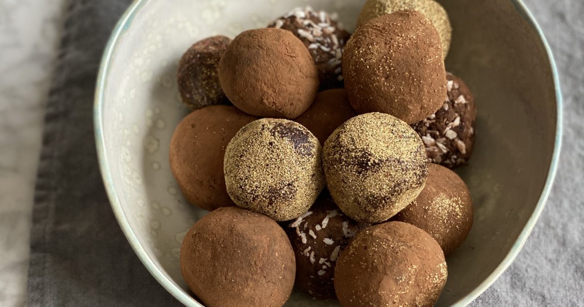 Cacao, Cashew and Date Truffles Detox Kitchen
