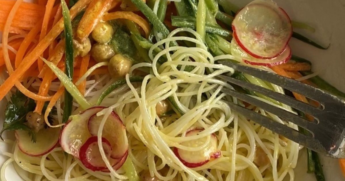 Noodle Salad with a Kimchi-Mustard Dressing | Detox Kitchen