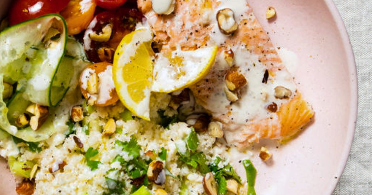 Rhian's Chilli Salmon with Coconut Broccoli Rice | Detox Kitchen