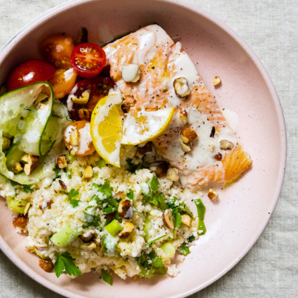 Rhian's Chilli Salmon with Coconut Broccoli Rice