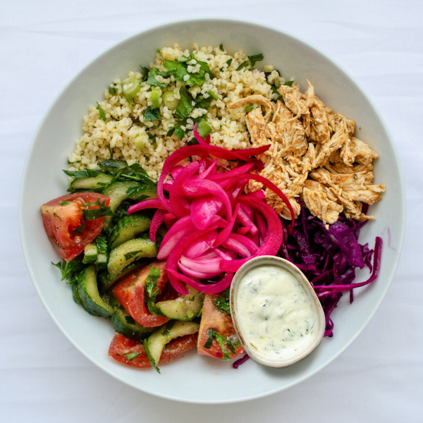 Low-Carb Chicken 'Shawarma' Bowl