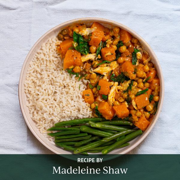 Squash and Chickpea Curry with Chicken