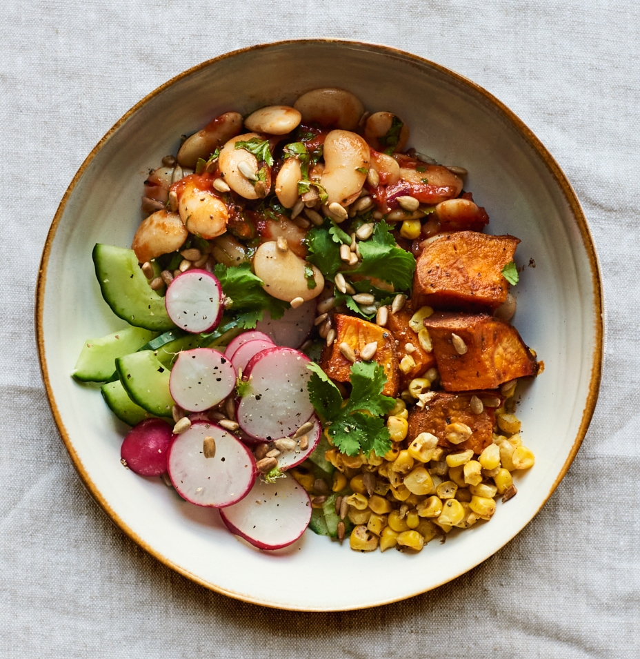 Butter bean and corn salad