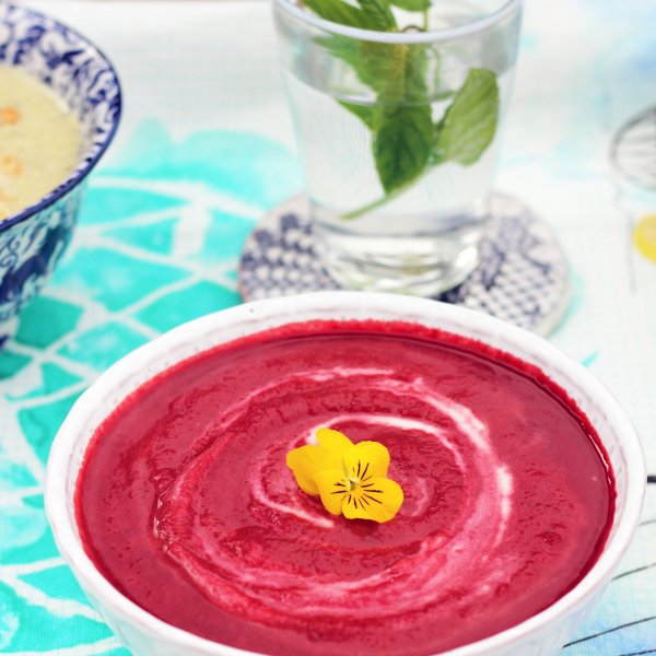 Beetroot and butternut soup