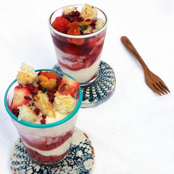 Strawberry and Coconut Eton Mess