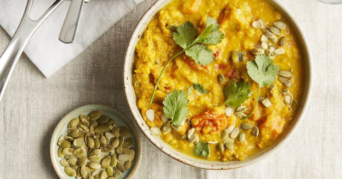 Sweet potato and coconut dal Detox Kitchen