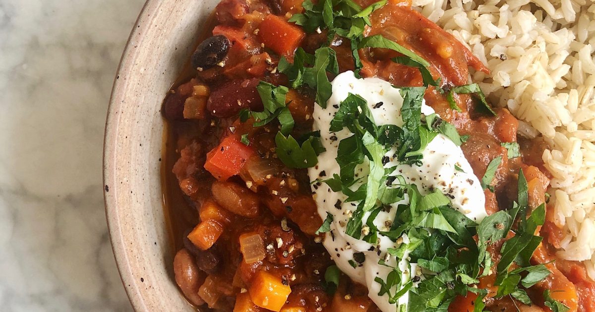 Three bean chilli Detox Kitchen